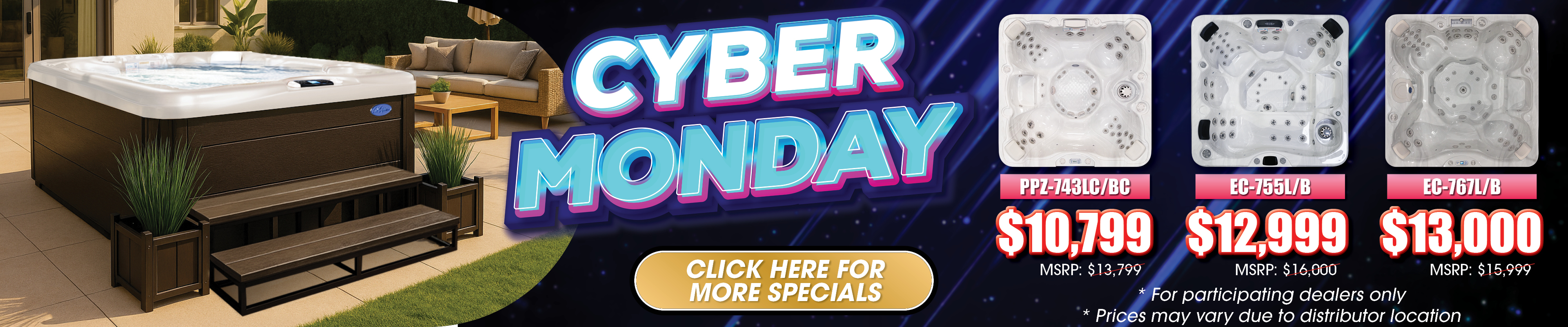 Calspas hot tub being used in a family setting - Victoria