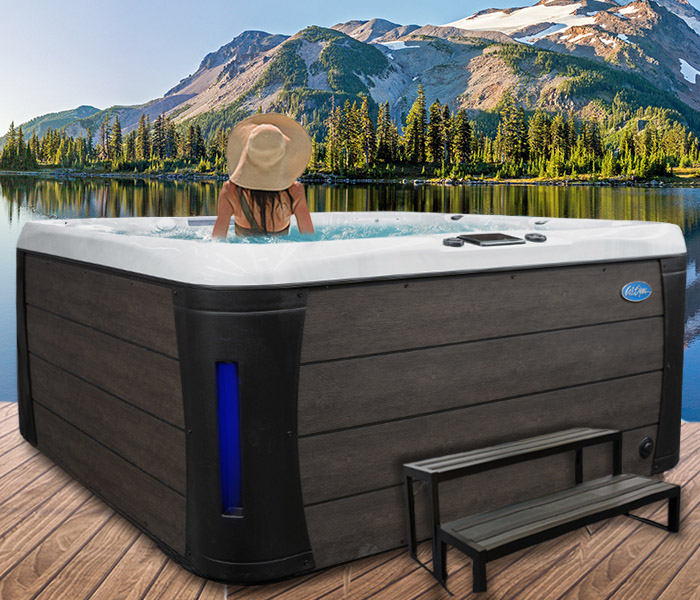 Calspas hot tub being used in a family setting - hot tubs spas for sale Victoria
